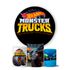 Trio Capas Cilindros + Painel Tema Hot Wheels Monster Trucks