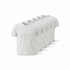 Kit 5 Camisetas Algodão Premium Branca