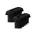 Kit 10 Camisetas Algodão Premium Preta
