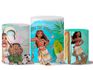 Trio Capas Cilindros Tema Moana Aquarela