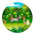 Painel Redondo Veste Fácil C/ Elástico 1,50x1,50 Tema Bichinhos da Floresta