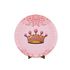 Painel Redondo 50x50 Veste Fácil C/ Elástico Tema Realeza Rosa 2
