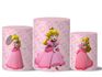 Trio Capas Cilindro Tema Princesa Peach