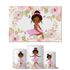 Trio Capas Cilindros + Painel Retangular Horizontal Bailarina Floral