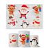 Trio Capas Cilindros + Painel Retangular Horizontal Feliz Natal 6