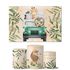 Trio Capas Cilindros + Painel Retangular Horizontal Safari Baby