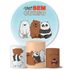 Trio Capas Cilindros + Painel Tema Urso sem Curso Veste Fácil 