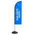 Wind Banner Seu Tema Aqui Modelo Faca Fly Flag Dupla Face 3,2m Completo 