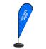 Wind Banner Seu Tema Aqui Modelo Gota Fly Flag Dupla Face 3,2m Completo 