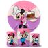 Trio Capas Cilindros + Painel Tema Minnie Confeiteira Veste Fácil