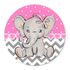 Painel Temático Elefante Rosa Veste Fácil C/ Elástico