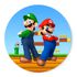 Painel Temático Mario e Luigi Veste Fácil C/ Elástico