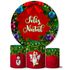Trio Capas Cilindros + Painel Tema Feliz Natal 8 Veste Fácil