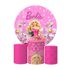 Trio Capas Cilindros + Painel Tema Princesa Barbie Veste Fácil