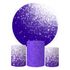Trio Capas Cilindros + Painel Tema Glitter Roxo Veste Fácil