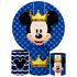 Trio Capas Cilindros + Painel Tema Mickey Realeza Veste Fácil