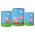 Trio Capas Cilindro Tema Peppa Pig Veste Fácil C/ Elástico