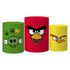 Trio Capas Cilindros Tema Angry Birds Veste Fácil C/ Elástico