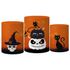 Trio Capas Cilindro Tema Halloween Assustador Veste Fácil C/ Elástico