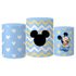 Trio Capas Cilindro Tema Mickey Baby Veste Fácil C/ Elástico