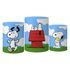 Trio Capas Cilindro Tema Snoopy Veste Fácil C/ Elástico