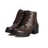 Bota Coturno Feminino Couro Legitimo Café - REF: 6744 