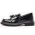 Sapato Mocassim Bambolim Estilo Veggie Verniz Preto