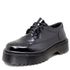 Sapato Oxford Estilo Veggie Greta Verniz Preto All Black