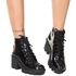 Bota Cano Curto Estilo Veggie Susan Verniz Preto