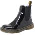 Bota Chelsea Estilo Veggie Verniz Preto Baixa