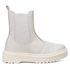 Bota em Couro Chelsea Rafaela Off White