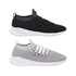 Kit 2 Pares de Tênis Tiggos - Preto e Branco / Cinza