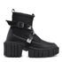 Bota Coturno Livia Fivela Spyke Dupla Preta