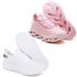 Kit 2 Tênis Unissex Evoltenn Easy Modelos Diferentes Rosa e Branco
