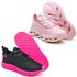 Kit 2 Tênis Unissex Evoltenn Easy Modelos Diferentes Rosa e Preto Rosa