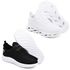Kit 2 Tênis Unissex Evoltenn Easy Modelos Diferentes White e Preto Branco