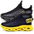 Kit 2 Tênis Easy Style Unissex Evoltenn Solado Trançado Preto Amarelo e Black