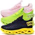 Kit 3 Tênis Easy Style Unissex Evoltenn Solado Trançado Preto Amarelo, Verde e Rosa