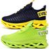 Kit 2 Tênis Easy Style Unissex Evoltenn Solado Trançado Verde e Preto Amarelo