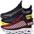 Kit 3 Tênis Easy Style Unissex Evoltenn Solado Trançado Bordo, Preto Amarelo e Black