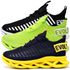 Kit 3 Tênis Easy Style Unissex Evoltenn Solado Trançado Verde, Preto Branco e Preto Amarelo