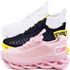 Kit 3 Tênis Easy Style Unissex Evoltenn Solado Trançado White, Rosa e Preto Amarelo