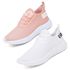 Kit 2 Tênis Boost Unissex Evoltenn Esportivo Colmeia Nude e Branco