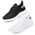 Kit 2 Tênis Boost Unissex Evoltenn Esportivo Colmeia Branco e Preto Branco