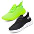 Kit 2 Tênis Boost Unissex Evoltenn Esportivo Colmeia Verde e Preto Branco
