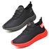 Kit 2 Tênis Boost Unissex Evoltenn Esportivo Colmeia Preto Vermelho e Black