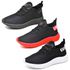 Kit 3 Tênis Boost Unissex Evoltenn Esportivo Colmeia Black, Preto Vermelho e Preto Branco