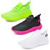 Kit 3 Tênis Boost Unissex Evoltenn Esportivo Colmeia Verde, Preto Rosa e Branco