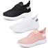 Kit 3 Tênis Boost Unissex Evoltenn Esportivo Colmeia Branco, Preto Branco e Nude