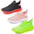 Kit 3 Tênis Boost Unissex Evoltenn Esportivo Colmeia Verde, Nude e Preto Vermelho